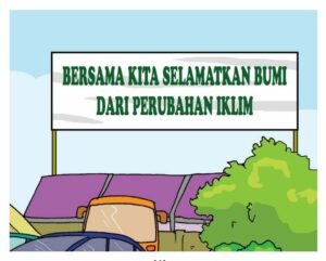 Gambar baliho tentang pemberitaan hidup sehat supaya sejahtera