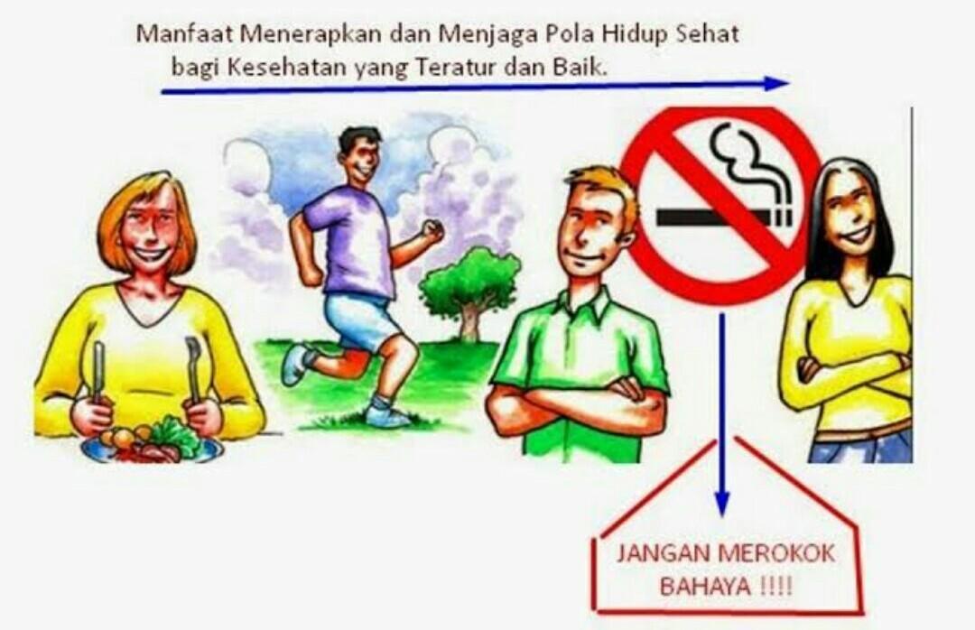 Baliho tentang hidup sehat supaya sejahtera