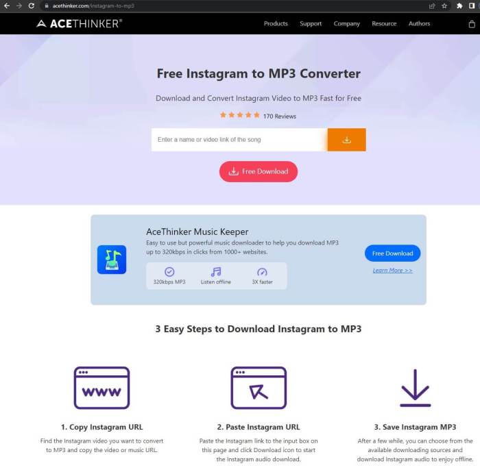 Langkah-langkah mengunduh musik dari instagram ke mp3